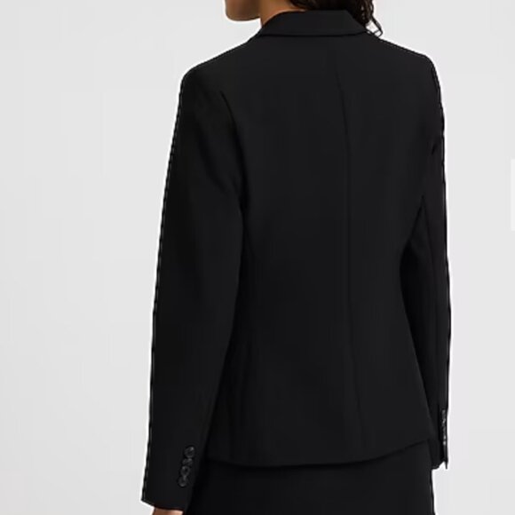 Express Editor Studio Stretch Twill Fitted One Button Blazer - Picture 5 of 5